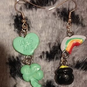 Colorful St. Patrick's Charm Earrings